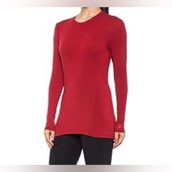 Like New Cuddl Duds Softwear Stretch Long Sleeve Crew Neck Base Layer Tee M - Picture 13 of 13